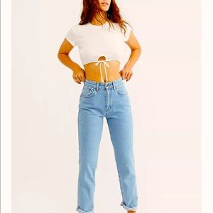 Free People the ragged priest back slash mom Jean